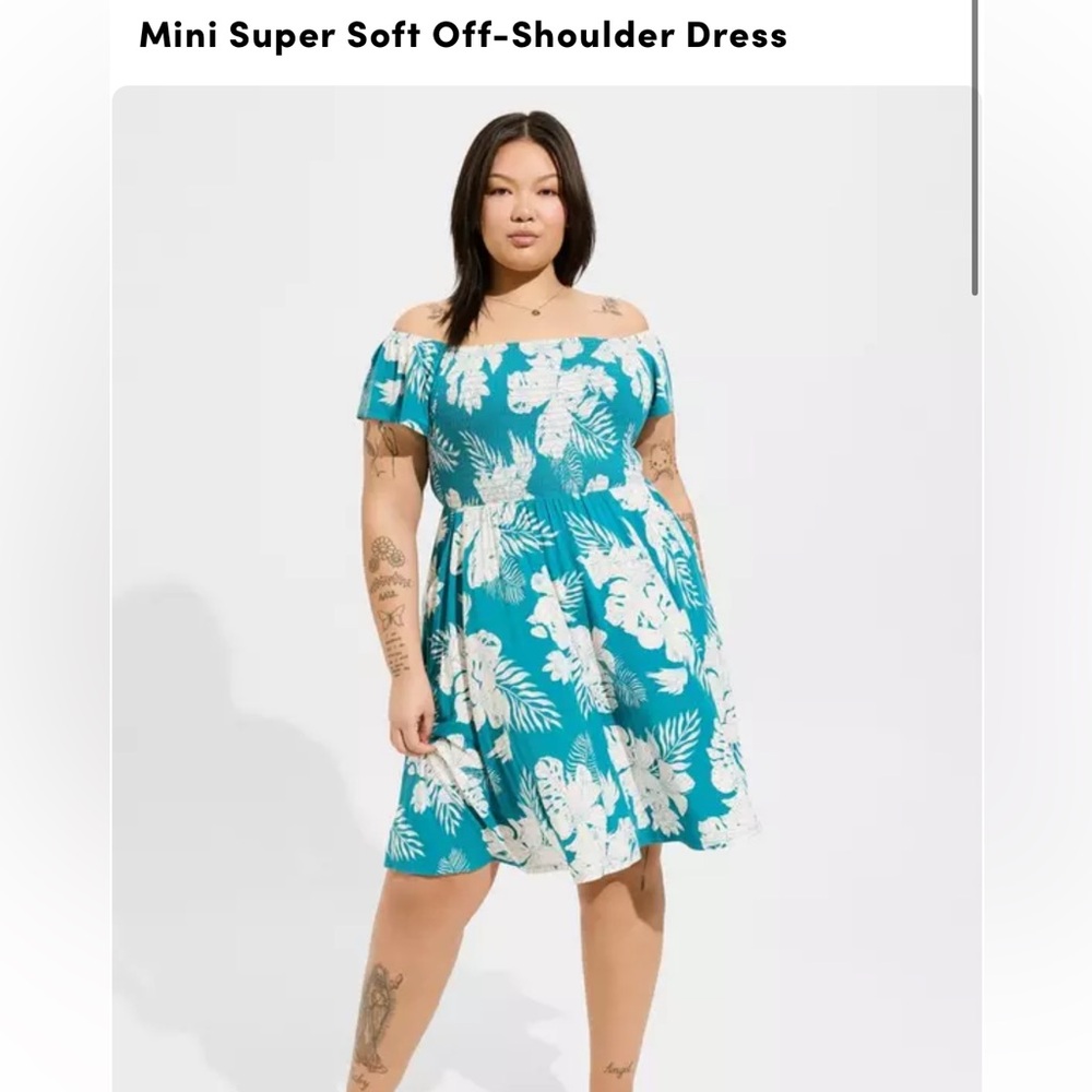 Torrid Size 3 Off Shoulder Dress - Used, good condition